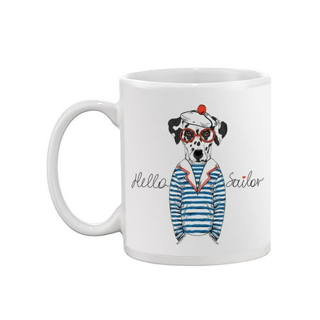 

Dalmatian Hello Sailor Mug -Image by Shutterstock