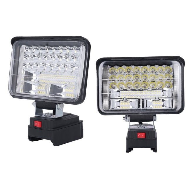 Luz de Trabajo lideró a Inalámbrico, Súper Brillante A Prueba de Óxido, Disipación de Calor rápido versátil 48w 6800lm Led de Viga Ancha de Inundación para el Taller Garaje Garaje