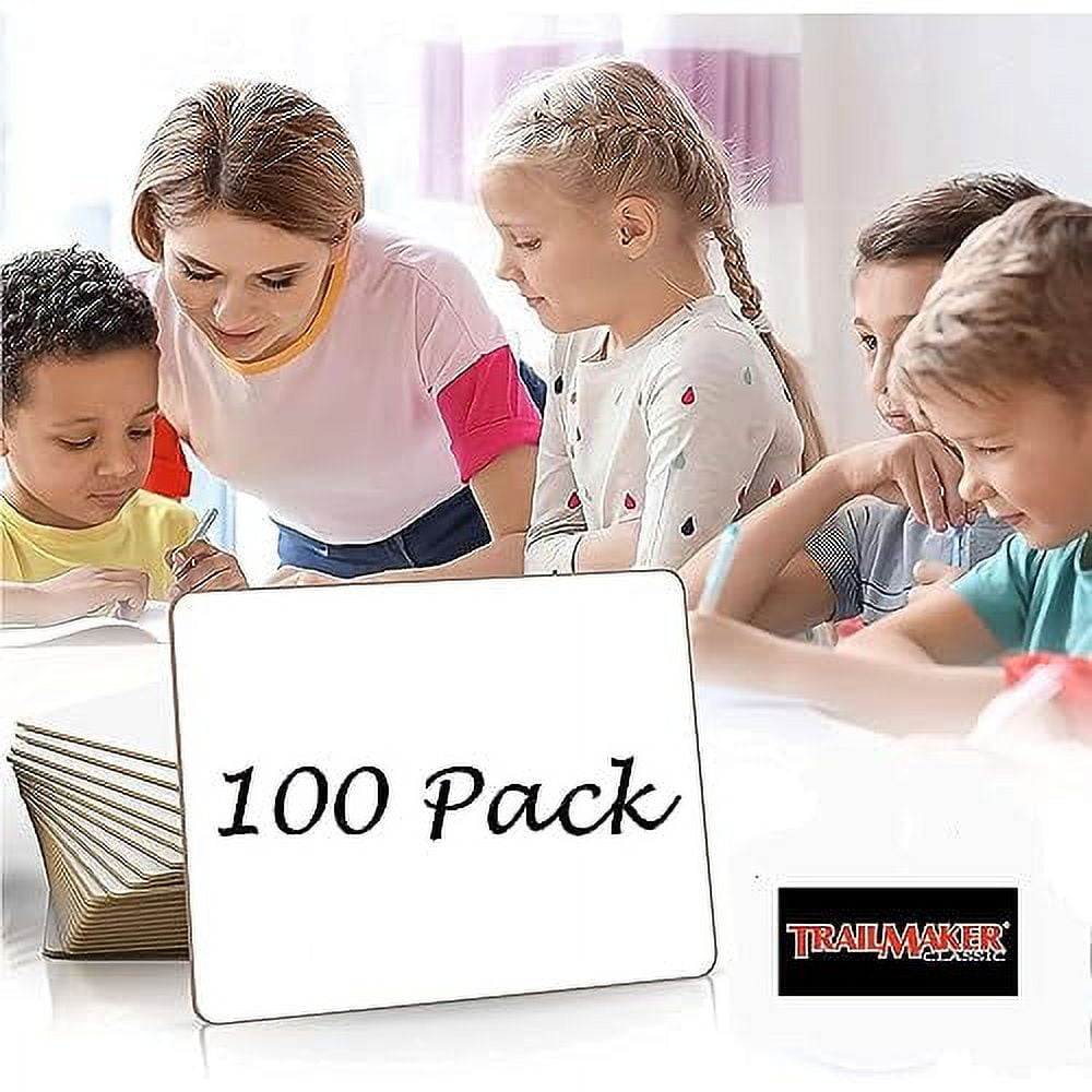 100 Pack of Bulk Wholesale 9"x12" Lined Dry Erase Boards for School, Office, Classroom, Students and Teachers - 100 Count of 9"x12" Lined Dry Erase Boards