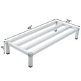 thumbnail image 2 of Dunnage Rack, 8 Pouces au-Dessus du Sol, Dunnage Rack en Aluminium Capacité de 1500 Lb, Étagère Basse pour Sol Utilisée pour le Rangement dans les Cuisines, Restaurants, Supermarchés, Épicerie, 2 of 9