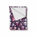 thumbnail image 2 of Diamonds Soft Flannel Fleece Throw Blanket, Pastel Crystal Gem Pattern Big and Little Precious Stones Repetition, Cozy Plush for Indoor and Outdoor Use, 60" x 80", Quartz and Multicolor, by Ambesonne, 2 of 6