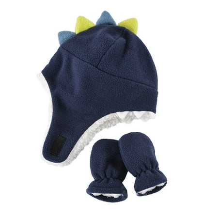

Kids Caps Baby Girls Boys Soft Warm Dinosaur Hat Kids Winter Beaniess Hat With Earflap Cap