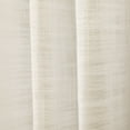 thumbnail image 4 of TWOPAGES Kyla Collection Room Darkening Lined Faux Linen Pinch Pleated Curtain, 26"x84", 1 Panel, Off White, 4 of 6