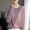 Pink, variant on NTACZA Women's Stylish Everyday Tops Striped Crew Neck Long Sleeve Relaxed Fit Casual Tunic Blouses M