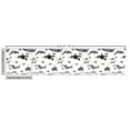 thumbnail image 3 of Ambesonne Nautical Fabric by the Yard Upholstery, Monochrome Style Animals, 3 Yards, Charcoal Grey White, 3 of 5