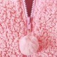 thumbnail image 6 of ATOGUTA Toddler Coat Fleece Zip Up Hoodie Bear Ears Fuzzy Jacket Hooded Teddy Coat Winter Shacket Warm Outwear Cardigan Pink, Size 1T-4T, 6 of 6