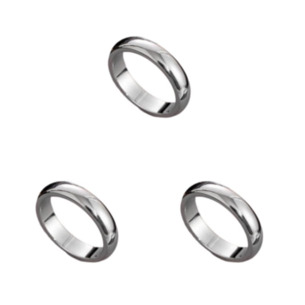 Sonducket Mujeres Hombres Ceremonia Anillo Parejas Aleación Estilo moderno Anillos Diseño simple Decoración Joyería Regalo de cumpleaños Type1 NO1