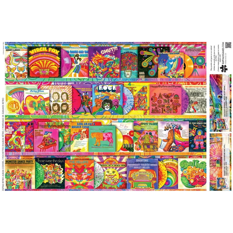 Buffalo Games Retro Album Covers 1000-Piece 26.75 x 19.75-inch
