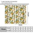 thumbnail image 3 of Vintage Lemon Blackout Curtains, Spring Rustic Farmhouse Beautiful Lemon Floral Greens Print Blackout Rod Pocket Window Treatments Drapes for Bedroom Kitchen 84x84in, 3 of 6