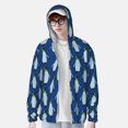 thumbnail image 2 of Cauagu Beautiful King Penguin Pattern for Sun Protection Hoodie for Men and Women, Long Sleeve Rash Guard Fishing Running Quick Dry Lightweigh-X-Large, 2 of 7