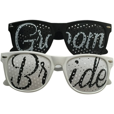 Bride and Groom Wedding Party Sunglasses, Set of 2