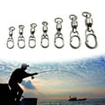 thumbnail image 5 of Heavy Duty Balls Bearing Swivels with Welded Rings High Strength Stainless Steel Fishing Swivels Safety Swivels Set, 5 of 8
