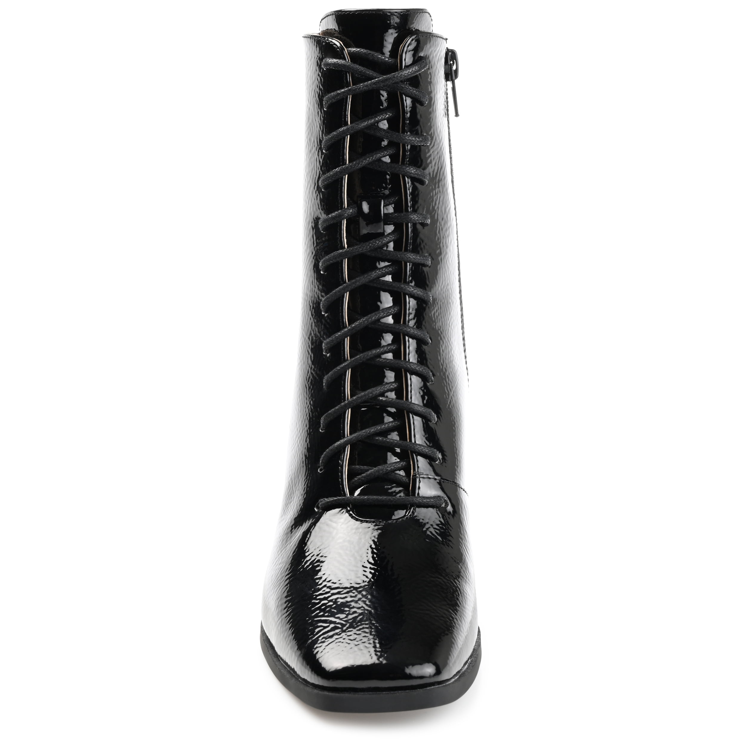 Journee Womens Covva Inside Zip Stacked Heel Booties, Widths Available