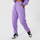 thumbnail image 2 of Pantalones deportivos para mujer con bolsillo deslizante, cintura alta, pantalones de chándal cálidos para exteriores para otoño invierno, morado S, 2 of 7