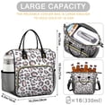 thumbnail image 5 of White and Pink Of Leopard Print Womens Lunch Box for Work,Insulated Large Lunch Bag for Tween and Teen,Loncheras Para Mujer,Leakproof Adult Lunch Bag for Work,Beach,Travel,Picnic,Camping, 5 of 6