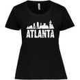 thumbnail image 3 of Inktastic Atlanta Skyline Grunge Women's Plus Size T-Shirt, 3 of 5