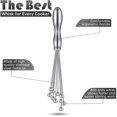thumbnail image 3 of 2 Pieces Stainless Steel Mini Ball Whisk 10-Inch ,12-Inch, Egg Beater Manual Mixer Whisk For Sauces Cream Cooking Blender, 3 of 7