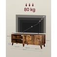 thumbnail image 4 of VASAGLE Mueble de TV de 2 Puertas, Soporte de TV con Estantes Ajustables, para Televisores de 65 Pulgadas, para Salón, Comedor, Dormitorio, Marrón Rústico, 4 of 5