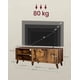 thumbnail image 4 of VASAGLE Mueble de TV de 2 Puertas, Soporte de TV con Estantes Ajustables, para Televisores de 65 Pulgadas, para Salón, Comedor, Dormitorio, Marrón Rústico, 4 of 5
