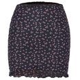 thumbnail image 1 of Falda casual estampada Falda mini de cintura alta Faldas cortas para mujer (Azul marino M) FLhrweasw Para estrenar, 1 of 8