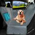 thumbnail image 2 of 133×140CM Double Zipper Car Pet Seat Pad Waterproof Dirt Resistant Suitable Multiple Models Solid Color Cars Rear Seats Cushion, 2 of 5
