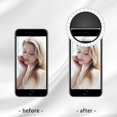 thumbnail image 4 of Selfie Ring Light, [Rechargeable] with 36 LED Lights, 3-Level Adjustable Brightness Clips On Phone Ring Light Compatible with iPhone X Xr Xs 7 8 Plus 11 12 Pro Max iPad Laptop Samsung, 4 of 6