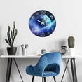 thumbnail image 4 of 16 Inch Blue Earth Wall Clock Glow in the Dark Silent Wall Clocks Battery Operated, 4 of 7