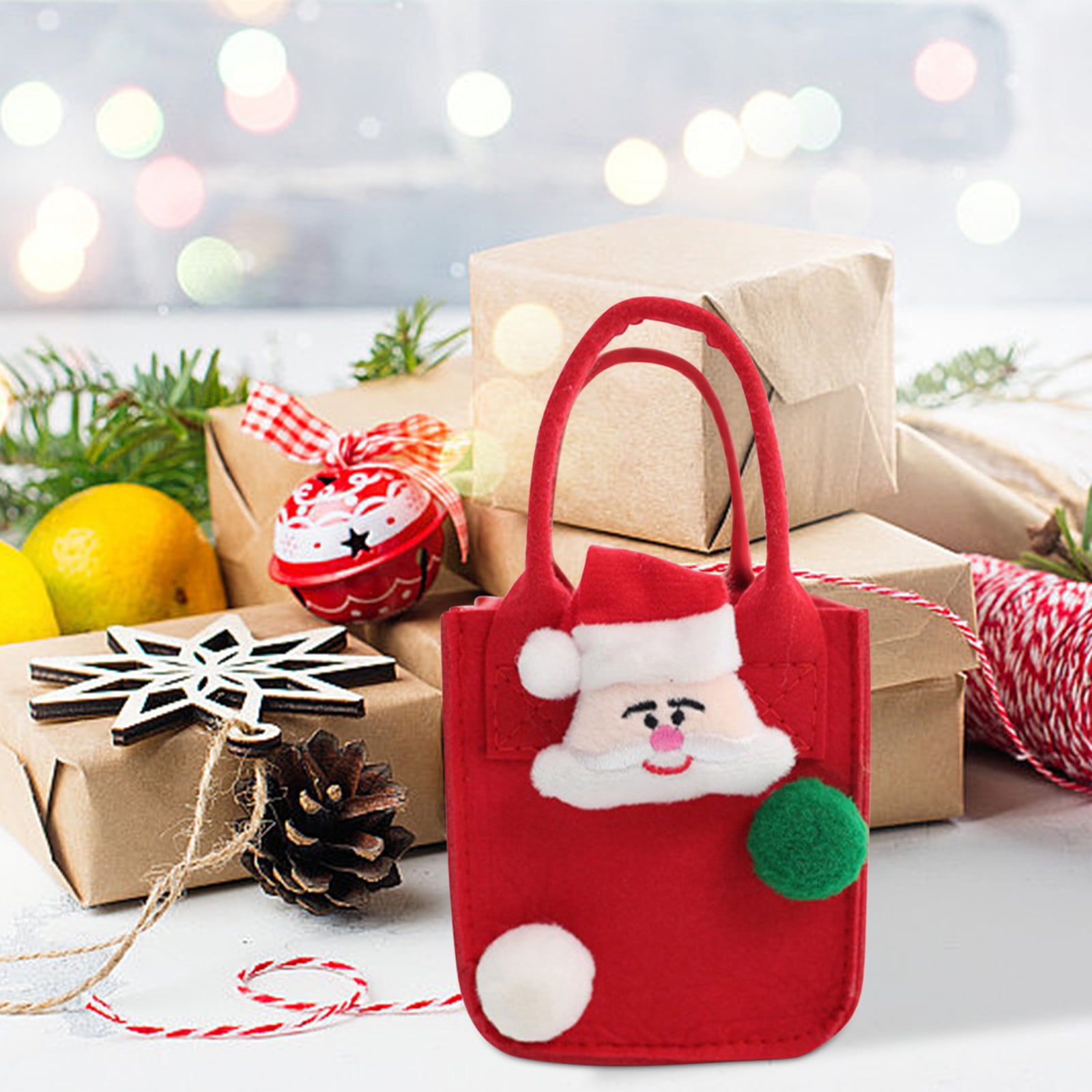 Joynest Christmas Snack Bags, Tote Bags for Boys, Girls, Teens