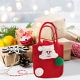 thumbnail image 3 of Wmhnj Bolsas navideñas de tela para dulces y golosinas, bolsas reutilizables de gran capacidad con diseños navideños, bolsas lavables para regalos de caramelos, galletas y piruletas., 3 of 7