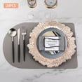 thumbnail image 6 of 24PCS 13inch Plastic Reef Charger Plates Ruffled Rim Dinner Charger Plates for Birthday Wedding Party Rose Gold/Red/Green/Black/White, 6 of 6