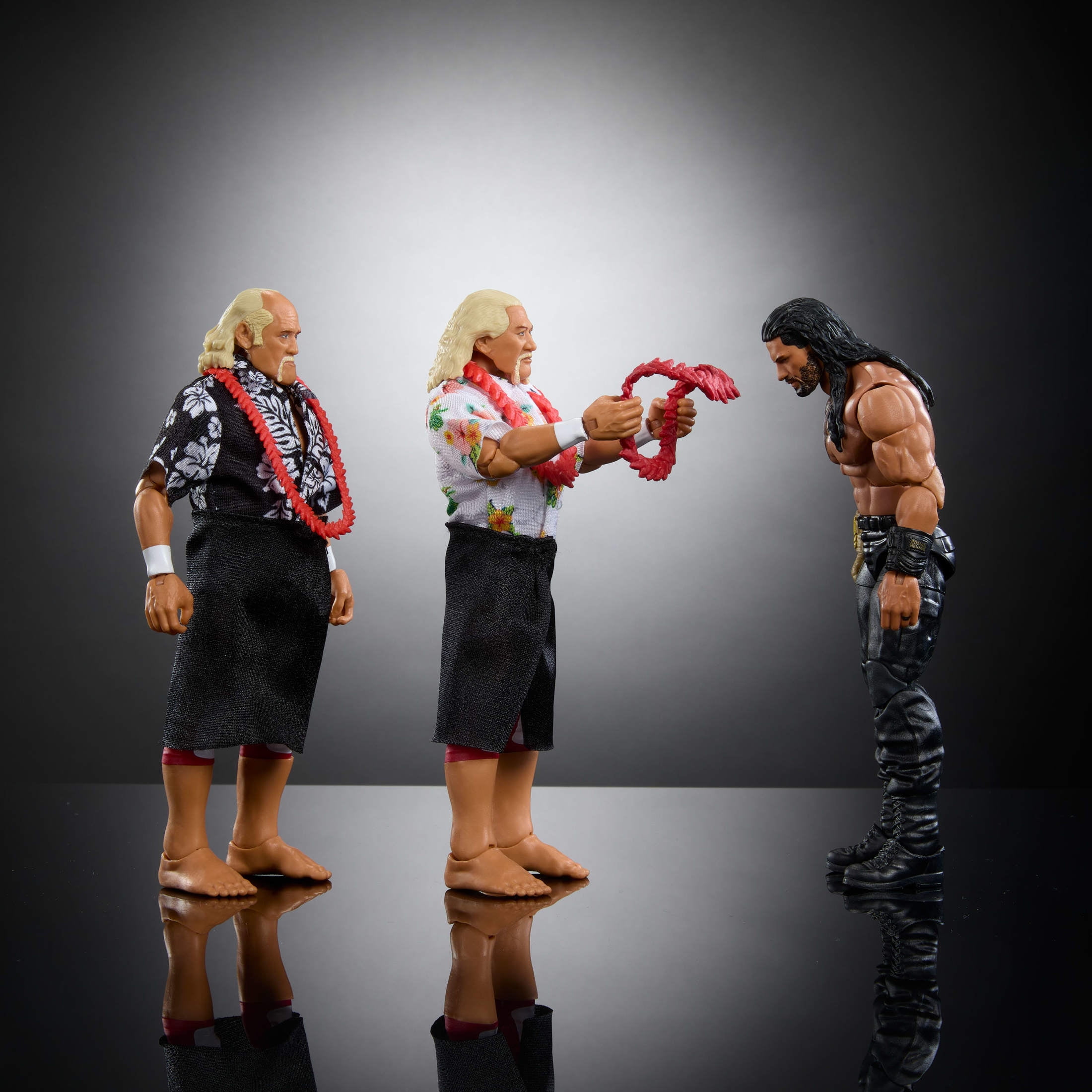 WWE Elite Samoan Dynasty Pack of 3 Action Figures with Accessories, 6-inch Collectible Set