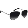 thumbnail image 3 of Polaroid PLD 6012/N/NEW Metal Unisex Aviator Polarized Sunglasses Ruthenium 56mm Adult, 3 of 3