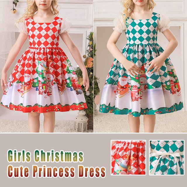 LOVZFMLL Robe Longue Extensible à Manches Courtes Imprimée Scintillante pour Tout-Petits Enfants avec Poches