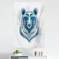 thumbnail image 1 of Bear Tapestry, Ornamental Animal Face Totem Tattoo Style Vibrant Pattern, Fabric Wall Hanging Decor for Bedroom Living Room Dorm, 5 Sizes, Multicolor, by Ambesonne, 1 of 1