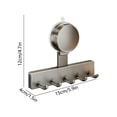 thumbnail image 3 of Suction Cup Hooks No Drill Strong Load Bearing Wall Mounted Towel Rack for Bathroom Kitchen Storage, 3 of 8