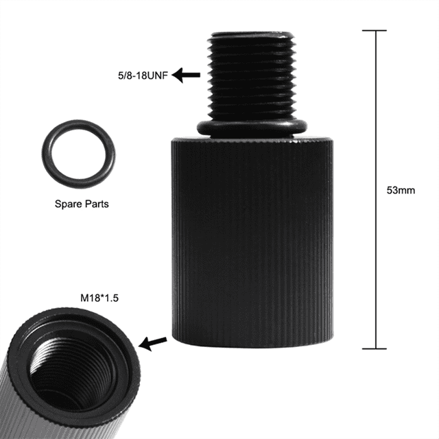 Adaptateur de Régulateur de Réservoir de Propane Portable M18X1.5 à 5/8-18UNF pour Chauffages, Brûleur, Cuisinière, Pièces de Foyer