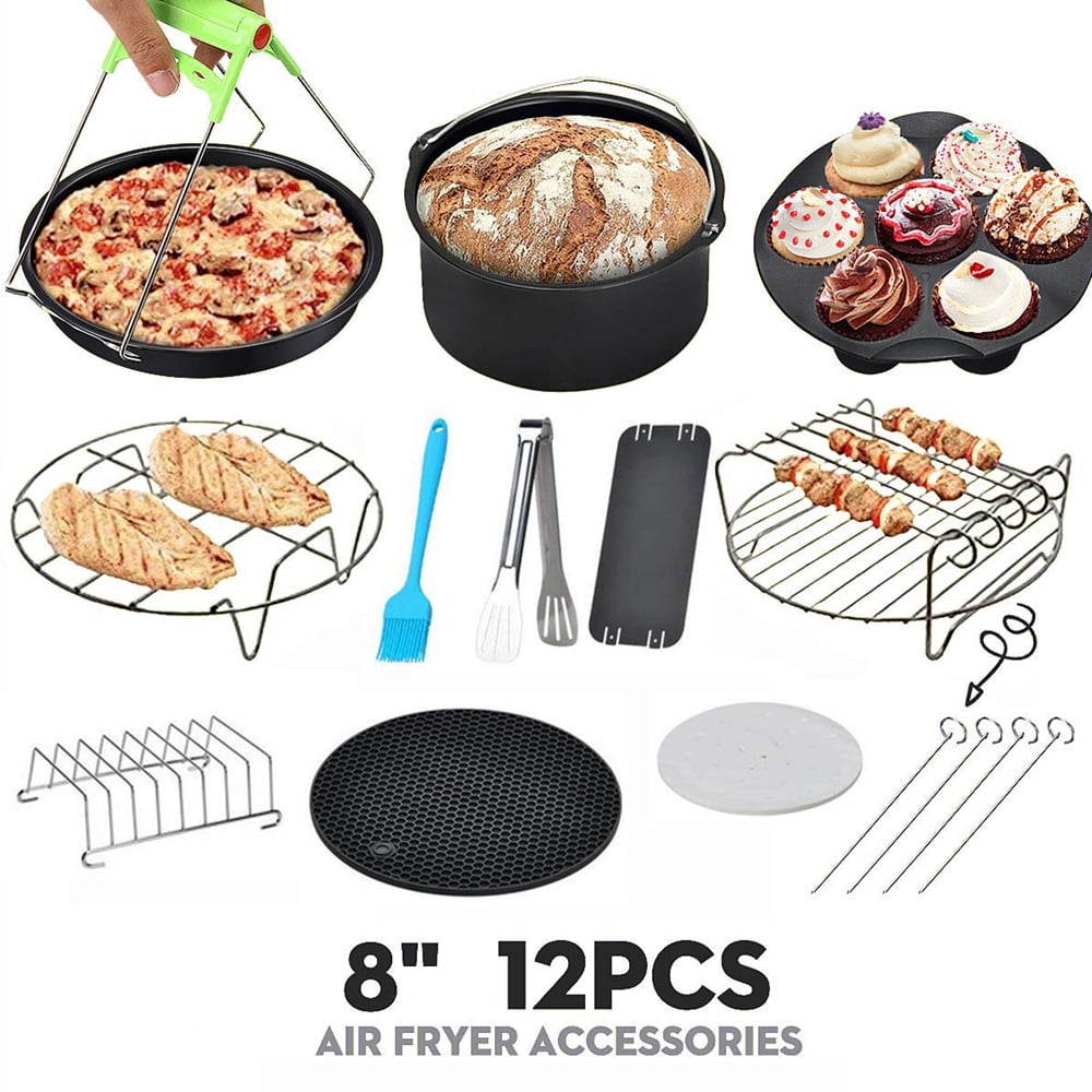 10IN1/12in1/6in1 AUGIENB Air Fryer Accessories Set Cooking