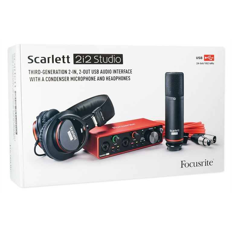 DTM・DAW Focusrite Scarlett 2i2 Studio Pack(gen3) Open Box Focusrite Scarlett 2i2 Studio Pack (Gen 3) | Guitar