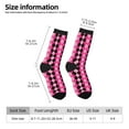 thumbnail image 2 of Rateoe pink and black argyle for Women Casual Calf Socks - Cute Crew Socks - Thin Soft Above Ankle Socks Size 5-11, 2 of 6