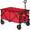 Red, variant on Collapsible Wagon Cart, With Universal Wide Wheels & Adjustable Handle, 176Lbs Capacity, Gray