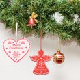 thumbnail image 2 of Adornos navideños de madera para decoraciones colgantes Rebanadas de madera con correas Juego de MABOTO Decoraciones Colgantes, 2 of 6