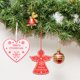 thumbnail image 2 of Adornos navideños de madera para decoraciones colgantes Rebanadas de madera con correas Juego de Abanopi Decoraciones Colgantes, 2 of 6