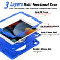 thumbnail image 3 of SUPNICE iPad 9th/8th/7th Generation Case,iPad 10.2 Case for Kids, Shockproof [360 Rotating Stand] [Hand Strap] [Screen Protector] Case for New iPad 9th Gen, iPad 10.2 Inch 2021/2020/2019,Blue, 3 of 9
