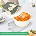 thumbnail image 3 of Yayeee Pot Holders Kitchen Heat Resistant with Pocket 7"x9.8" Cotton Oven Cooking Hot Pads, Gray Snowmen, 3 of 7