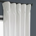 thumbnail image 6 of HPD Half Price Drapes Pillow White Heritage Plush Velvet Room Darkening Curtains for Bedroom & Living Room Curtains (1 Panel), Window Curtains 120 inches long, Rod Pocket Curtains & Drapes, 50W X 120L, 6 of 12