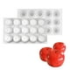 thumbnail image 1 of Moldes de silicona para tartas de 15 cavidades con diseño de manzana para Nochebuena, para mousse de chocolate, repostería, utensilios de cocina, postres y repostería., 1 of 12