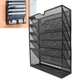 thumbnail image 1 of Hanging Wall File Holder, User Friendly Space Saving Powder Coated Finish File Cabinet Vertical Rack  for Home, 1 of 7