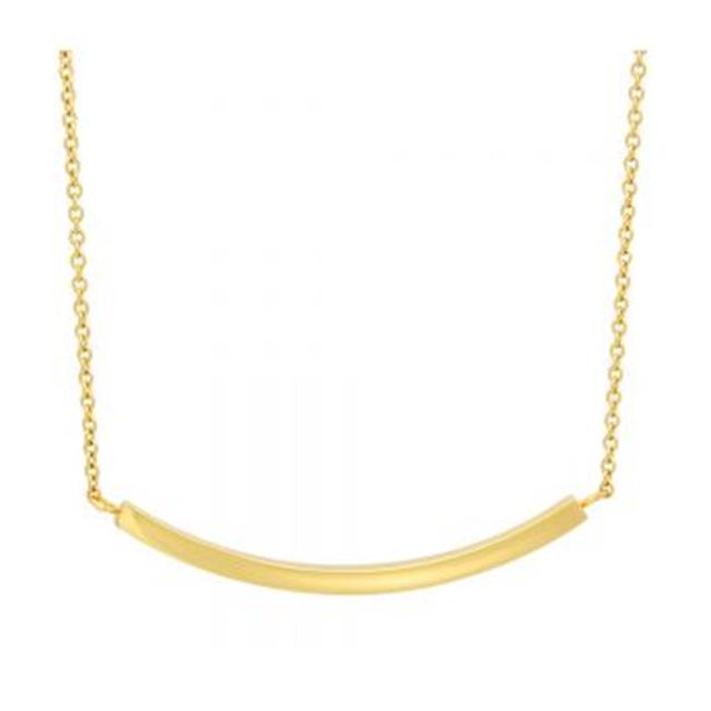 Collier en Acier Inoxydable Plaqué Or 18kt pour Femmes