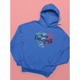 thumbnail image 3 of Buon Ferragosto Brush Paint Hoodie Women -Image by Shutterstock, Female x-Large, 3 of 4
