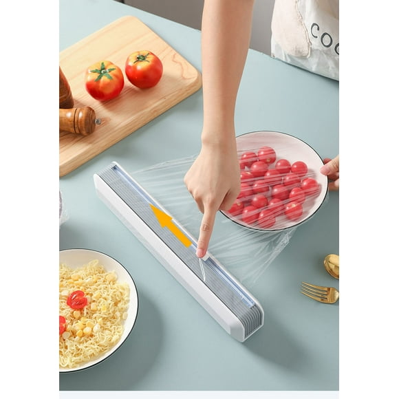 Danhjin Cutter Cutter Plastic Film Cutter Magnetic Suction Refrigerator Household Wall Mounted Kitchen Tear Large Roll Disposable Plastic Film Cutting Box